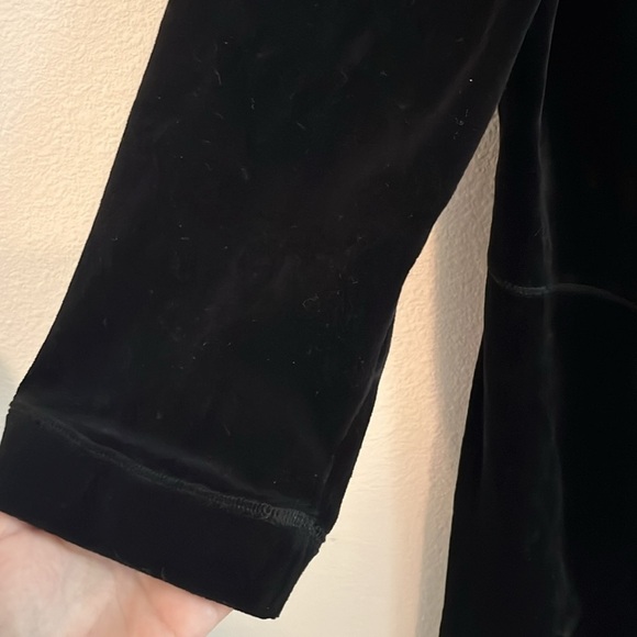 Talbots Velvet Black Dress Size L - Picture 3 of 6